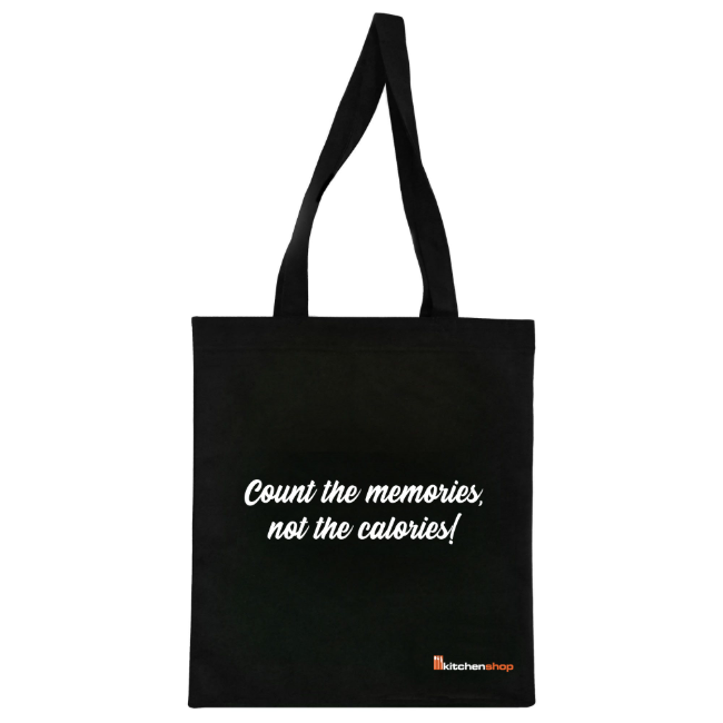 Пазарска чанта "Count the memories, not calories"