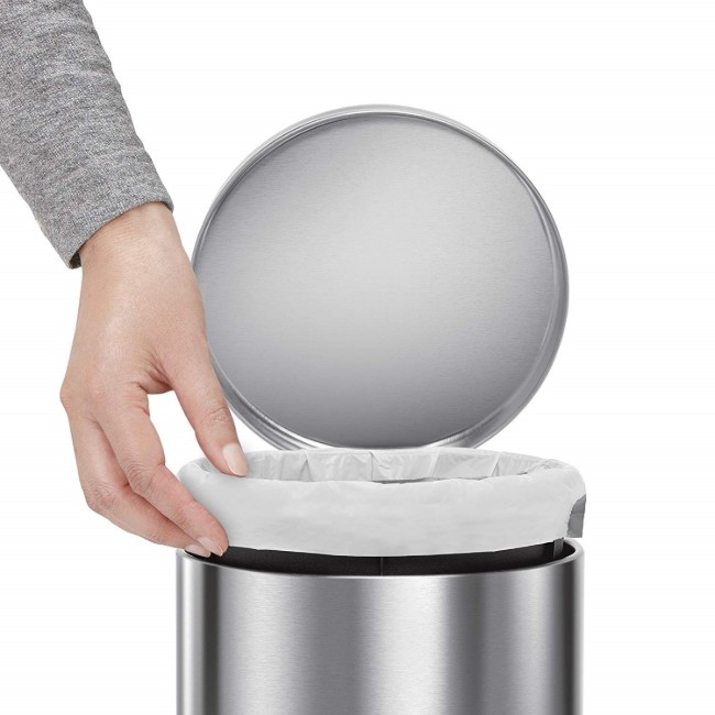 Кошче за боклук с педал, 4.5 л, Brushed - simplehuman