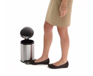 Кошче за боклук с педал, 4.5 л, Brushed - simplehuman