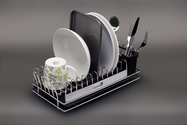 Сушилник за съдове, неръждаема стомана, 41 x 22 x 13 см - от Kitchen Craft