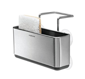 Поставка за багажник за мивка, 2 отделения, неръждаема стомана - simplehuman