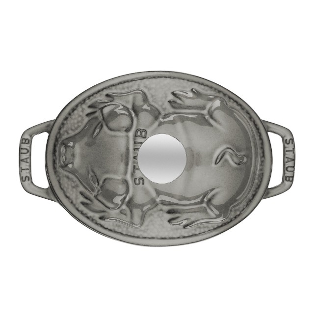 Тенджера "Cocotte cochon" от чугун 17 см/1 л, <<Графитно сива>> - Staub