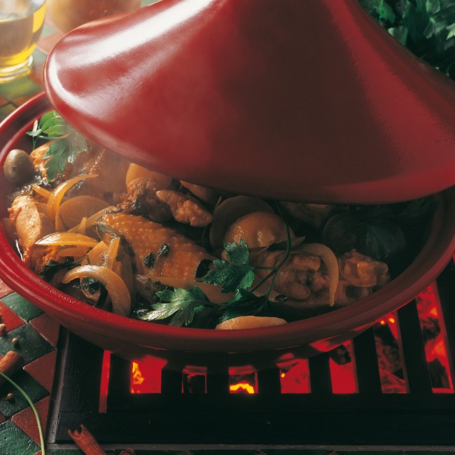 Tajine, керамична, 32,5 см/ 3 л, Burgundy - Emile Henry