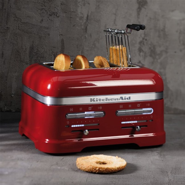 Тостер Artisan, 2500W, 4 отделения, Ябълково червен - KitchenAid