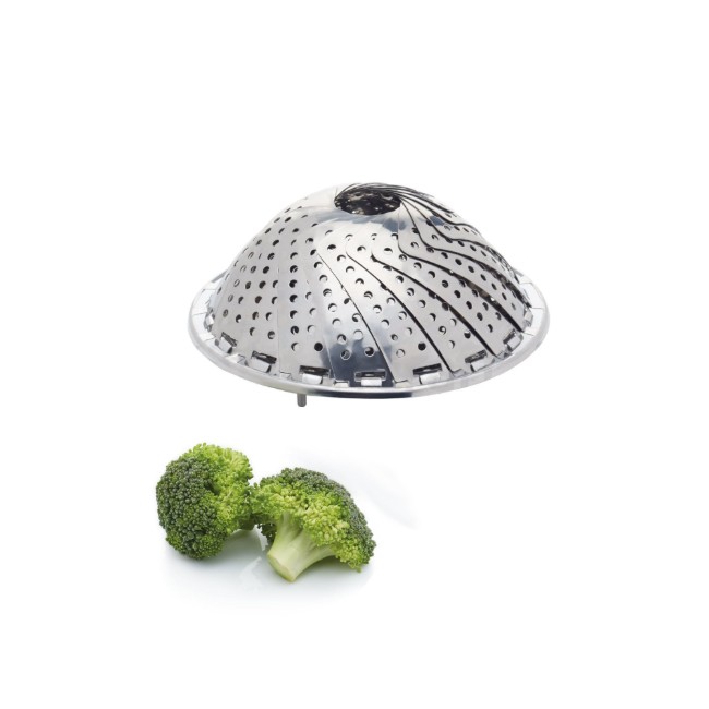 Регулируема кошница за готвене на пара, 23 см, неръждаема стомана - Kitchen Craft