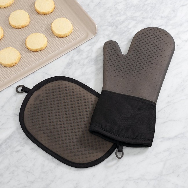 Силиконова кухненска ръкавица, силикон, черна, "Good Grips" - OXO