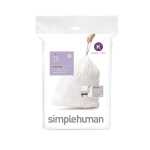 Торби за боклук, код К, 35-45 L / 20 бр., пластмасови - simplehuman