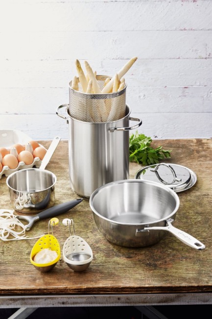 Готварски съд за варени зеленчуци/макаронени изделия, 16 см/4,5 л, от гамата Specialties, неръждаема стомана - Demeyere 