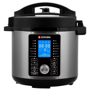 Многофункционална електрическа тенджера под налягане 2 в 1, 5,6 L, 1500 W - Zokura