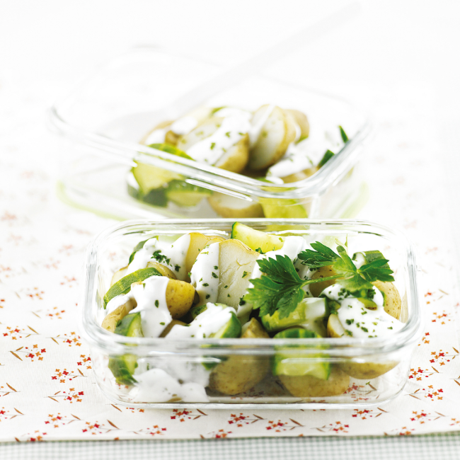 Контейнер за съхранение на храна, гама "Air Type", 400 мл, изработен от стъкло - Glasslock