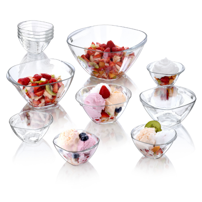 Купа, 14x14 см / 640мл, стъкло, "Magic" - Borgonovo