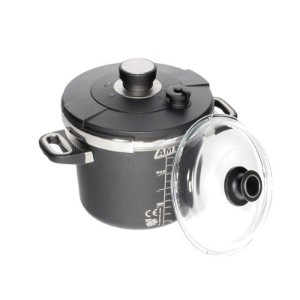 Тенджера под налягане, алуминий, 22 см/ 4.5 L, индукция - AMT Gastroguss