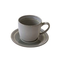 240 мл чаена чаша с чинийка, гама "Origin", сива - Nuova R2S