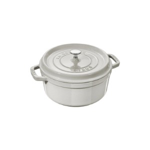 Чугунен съд за готвене Cocotte, 20 см/2,2 л, White Truffle - Staub
