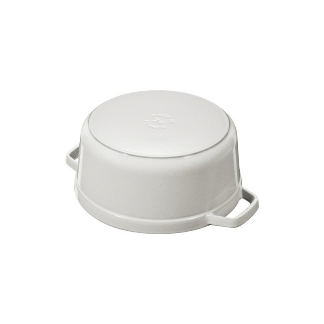 Чугунен съд за готвене Cocotte, 20 см/2,2 л, White Truffle - Staub