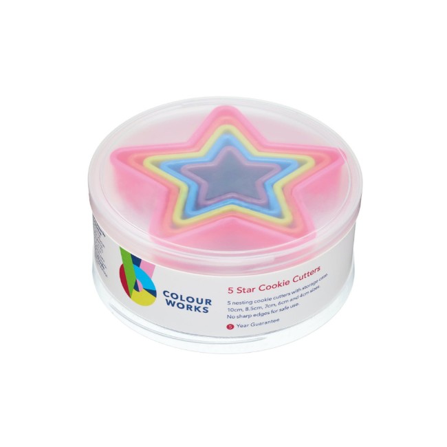 Комплект от 5 торти форми, форма на сърцето - Colourworks