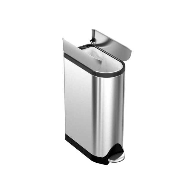 Кошче за боклук с педал, 18 л, неръждаема стомана - simplehuman