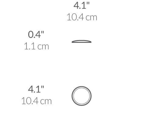Джобно огледало за грим, със сензор, 10,4 см, Черно - марка "simplehuman".