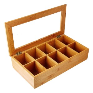 Кутия за пакетчета за чай, 36 х 20 см, бамбук - Kesper