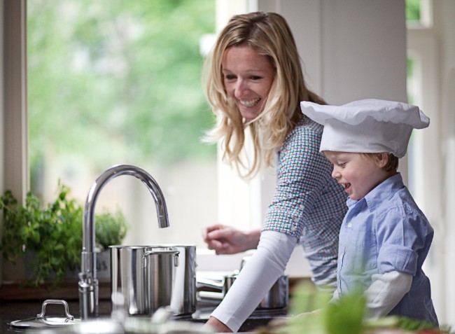 Тенджера за готвене с капак, 30 см/16 л, неръждаема стомана, "Apollo" - Demeyere