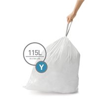 Торби за боклук, код Y, 115 L / 200 бр., пластмаса - марка "simplehuman"