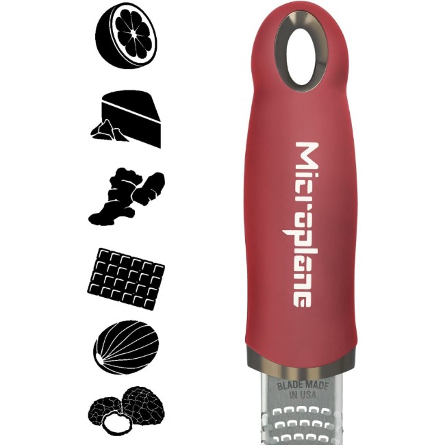 Ренде от хирургическа стомана, 30,5 х 3,3 см, "Pomegranate Red" - Microplane