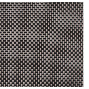 Комплект от 4 постелки за маса, 45 × 30 см, Черен