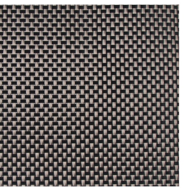 Комплект от 4 постелки за маса, 45 × 30 см, Черен