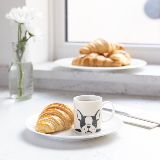 Порцеланова чаша за еспресо, модел "French bulldog", 80 мл - от Kitchen Craft
