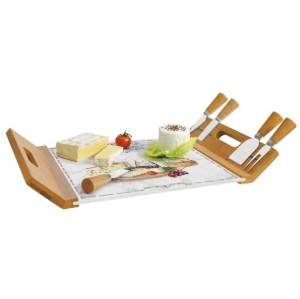 Комплект за сервиране на сирена от 5 части, 44x28 см, "Les Fromages" - Nuova R2S