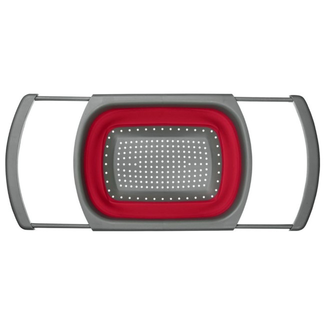 Разтегателна цедка, пластмасова, 39 × 26 см, червена - Westmark