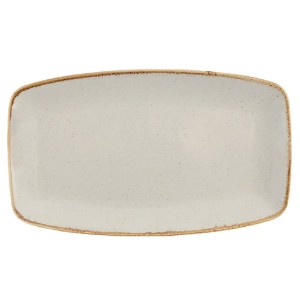 Порцеланово плато, 31х18см, "Seasons", Сиво - Porland