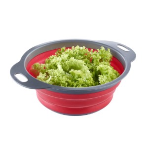 Сгъваема цедка, пластмасова, 22 см, "Maxi", червена - Westmark