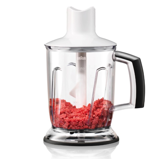 Чопър за ръчен пасатор, 1.25л, бял - Braun