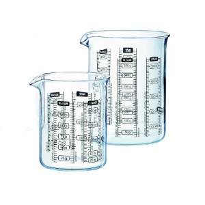 Комплект от 2 градуирани чаши, боросиликатно стъкло, 250 и 500 ml, гама "Classic" – Pyrex