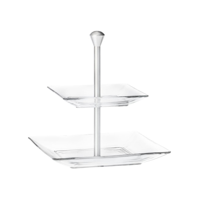 Двуетажна стойка, стъкло, "Моди" - Боргоново