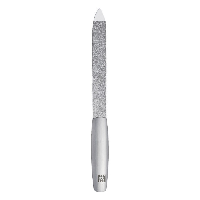 Комплект за маникюр от 5 части, никелирана стомана, кафяв кожен калъф - Zwilling Twinox