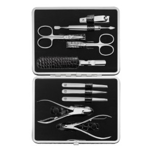 Комплект от неръждаема стомана от 10 части, каса с черна рамка - Zwilling Classic Inox