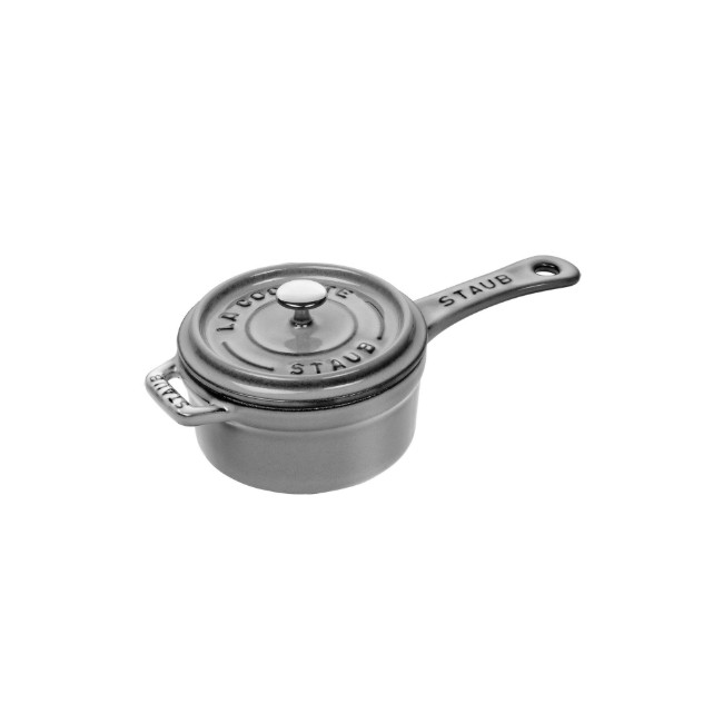 Чугунена мини тенджера, 10 см/0,25 л, Graphite Grey - Staub