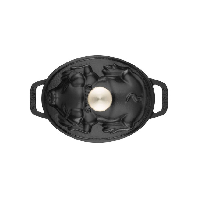 Тенджера за готвене "Cocotte cochon", изработена от чугун 17 см/1 л, Black - Staub