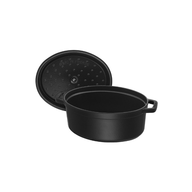 "Cocotte" овална тенджера за готвене, от чугун, 15 см /0,6 л, Black - Staub