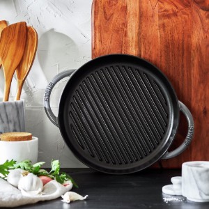 Грил тиган, чугун, 30 см, Graphite Grey - Staub