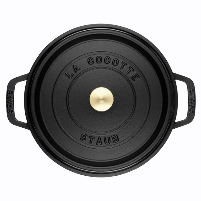 Тенджера за готвене на кокот, изработена от чугун 34 см/12,6 л, Black - Staub