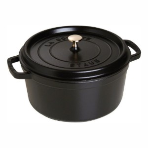 Тенджера за готвене на кокот, изработена от чугун 34 см/12,6 л, Black - Staub