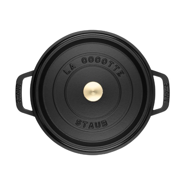 Тенджера за готвене на кокот, изработена от чугун 26 см/4 л, Black - Staub