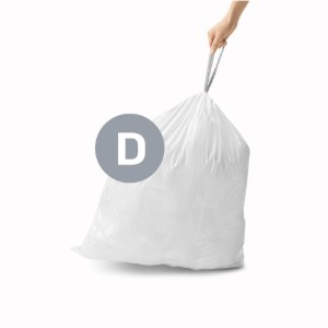 Торби за боклук, код D, 20 L / 20 бр., пластмасови - simplehuman