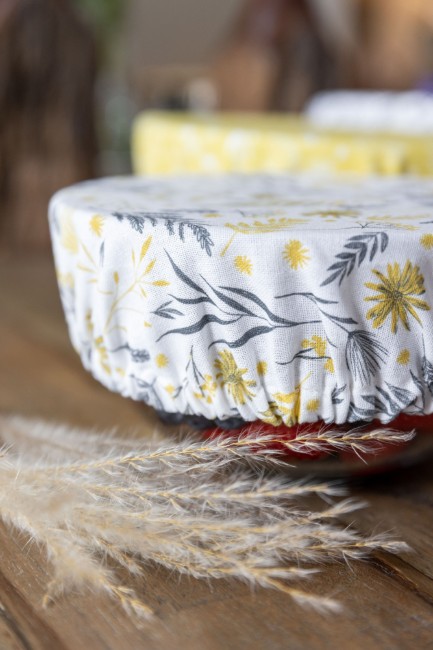 Комплект от 3 капака за купи, органичен памук - Natural Elements