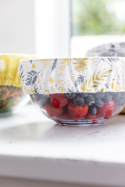 Комплект от 3 капака за купи, органичен памук - Natural Elements