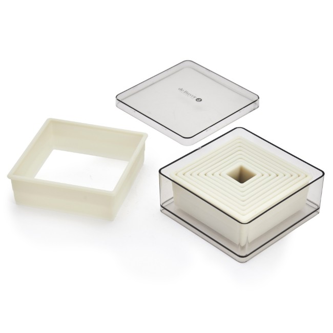 Комплект от 9 броя формички за сладкиши, квадратна форма, 5 см - марка de Buyer