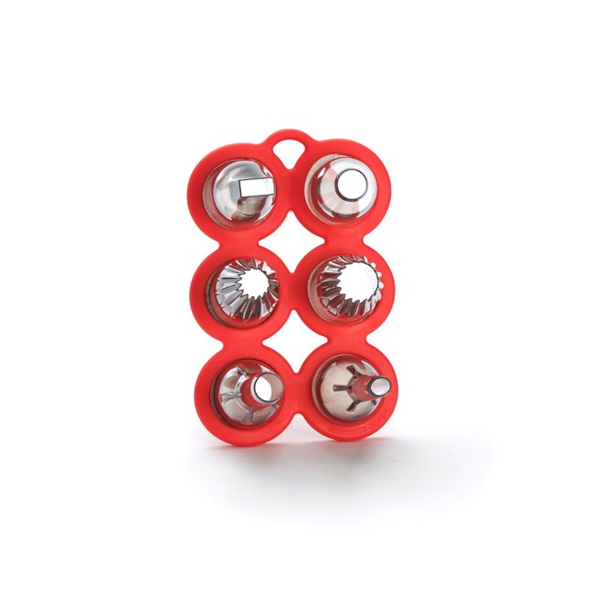 Комплект "Garnir" от 6 броя накрайници за сладкиши, тритан - марка "de Buyer".